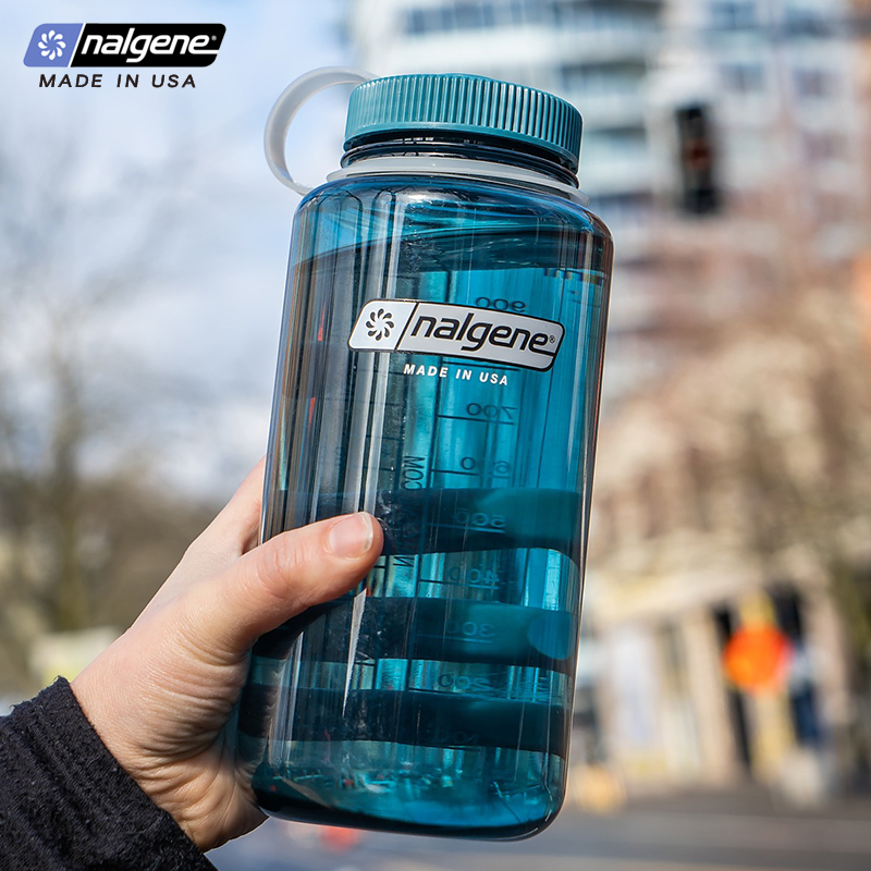 nalgene美国进口水杯大容量塑料夏季户外健身水壶泡茶杯子1000ml
