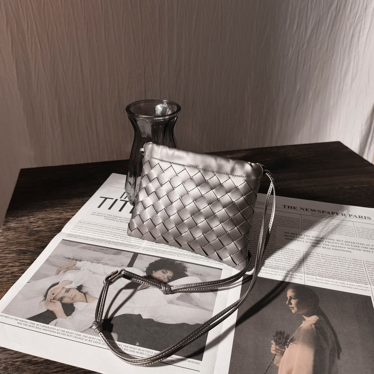 Stephy编织腋下包包2025新款春夏斜挎小包高级百搭手拿云朵包