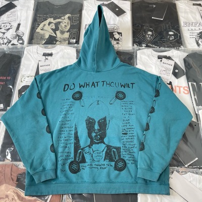 【纯原顶版】ERD忧郁的富二代抽象牛头宽松版型水洗破坏连帽卫衣