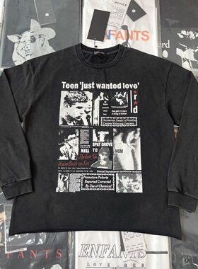 【纯原顶版】ERD忧郁的富二代报纸男孩纯棉长袖卫衣T恤男女外套