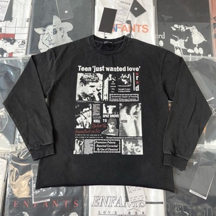 【纯原顶版】ERD忧郁的富二代报纸男孩纯棉长袖卫衣T恤男女外套