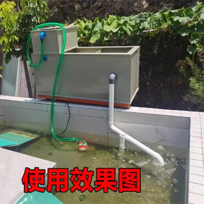 鱼锦缸鲤池环循水HVW水过滤盒过滤器水族箱上置过滤槽顶部净设备