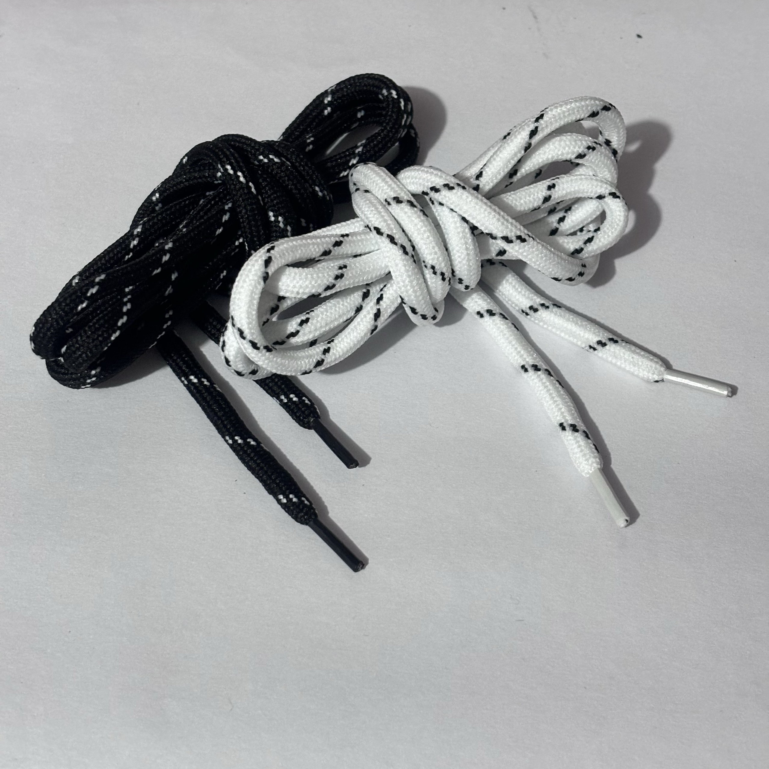 幻影4/3鞋带 白色灰点黑色白点圆形适配李宁篮球鞋绳非原装白粉灰