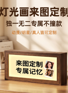 床头灯光画来图定制动漫明星真人皆可定做创意氛围小夜灯桌面摆件