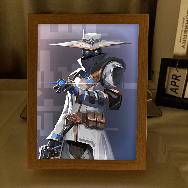 无畏契约周边保安零小夜灯送朋友瓦罗兰特礼物桌面游戏摆件灯光画