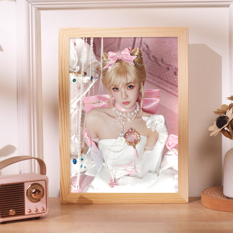 田曦薇周边同款发光蓝牙音箱创意桌面摆件灯光画卧室定制小夜灯