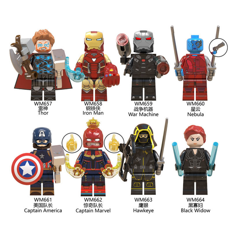 战争机器惊奇队长黑寡妇玩具人仔