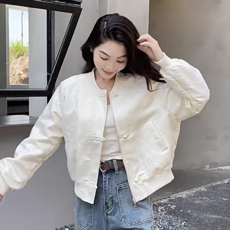 2025新款新中式棒球服夹克外套女士