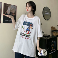 Real shot short sleeve summer new loose Korean fashion base coat