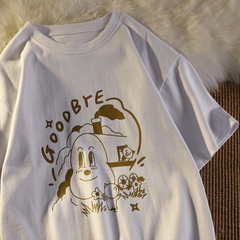 The original Japanese Short Sleeved T-shirt, women's loose Korean version INS, Chao can salt sweet Korean style jacket.