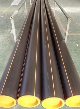 pe燃气管100级SDR11天然气管电熔管盘管非开挖RC橙色燃气管煤气管