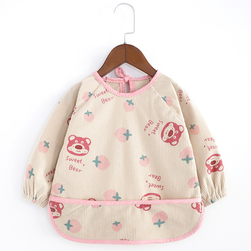 男宝宝罩衣防脏卡通薄灯芯绒系带围兜护衣长袖反穿衣防水围裙饭兜,童装/婴儿装/亲子装,反穿衣/罩衣,淘宝优惠券,粉丝福利购,淘宝优惠卷