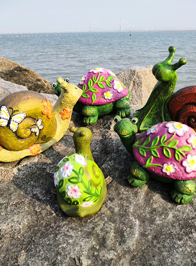 可爱风小乌龟蜗牛阳台卡通动物