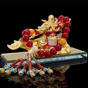 车载香水摆件 汽车香水座 汽车摆件 合金战神关公汽车摆件