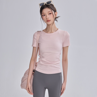 专业跑步户外训练瑜伽服上衣 健身短袖 2026新款 运动T恤女速干修身