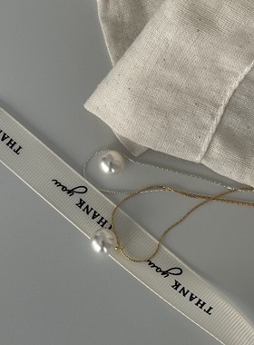 美国14K注金时尚设计感珍珠项链