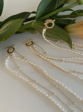 14K包金小众高级感双层珍珠项链