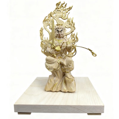 不动明王 供养如法佛像木雕真言宗 唐密佛像