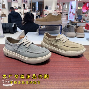 专柜正品百丽2026夏男鞋厚底增高一脚蹬透气休闲布鞋男士8WK02BM6