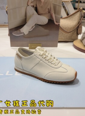 专柜正品百丽2026春季复古阿甘德训鞋女薄底休闲运动鞋子F6Q1DAM6