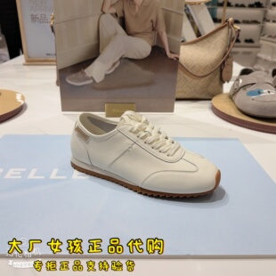 女薄底休闲运动鞋 复古阿甘德训鞋 子F6Q1DAM6 百丽2026春季 专柜正品