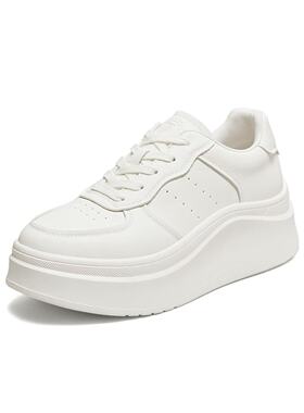 专柜正品TATA他她2026春女小白鞋时尚增高休闲鞋百搭板鞋G3N04AM6