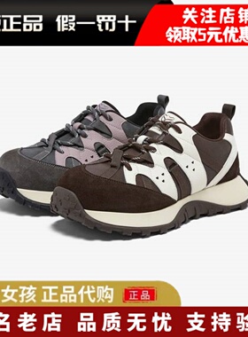 专柜正品百思图2025秋新款拼色阿甘鞋德训鞋运动女休闲鞋D3796AM6