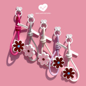 春夏新色OuliOuli手机链挂绳挂件小众风可爱小花包挂 快乐搭子