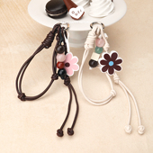 OuliOuli手机挂绳水晶手机链皮绳高级感小众风手提 快乐串一串