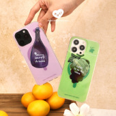OuliOuli双层IMD绿色透明磁吸手机壳情侣全包原创小众风设计风艺术风高级感iphone17礼物ins风 海岛热恋