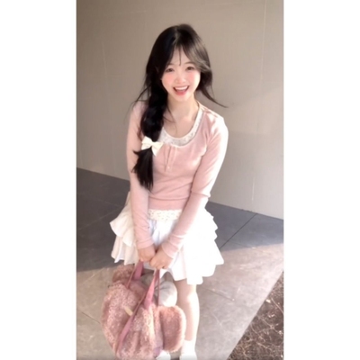 韩系氛围感穿搭少女甜妹夏日漂亮超好看绝美连衣裙小众不撞款上衣