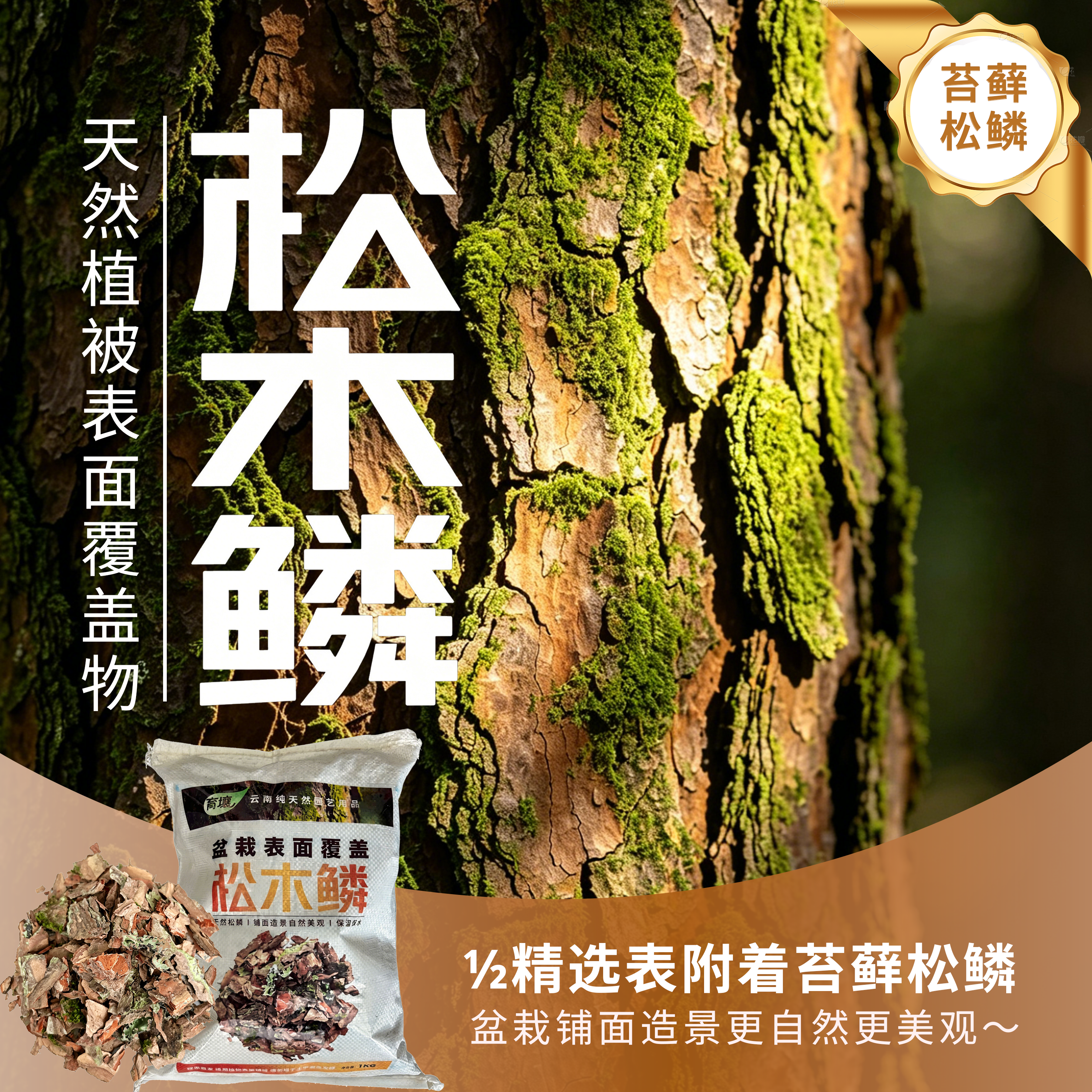 云南天然松木苔藓土壤覆盖物