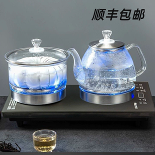 心雨全自动底部上水电热烧水壶泡茶桌专用茶台一体电磁煮茶炉伊丽