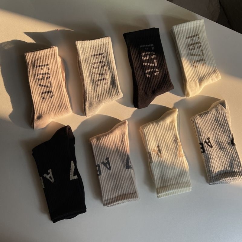 潮牌袜FG富贵 ESS袜子 第7季FG7C袜子简约字母运动长袜潮流袜子