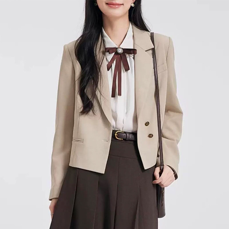 Korean-Style Small Suit for Women, 2026 New Model, High-End and Elegant, Petite Women's Blazer, Designer Top