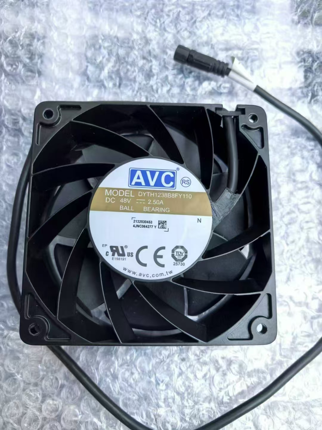 AVC全新DYTH1238B8FY110 48V 2.5A 12038交换机防水散热风扇