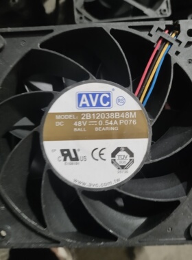 AVC AVC 2B12038B48M 12038 48V 0.54A 12CM 12038四线PWM