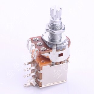 电吉他贝斯音量音色提拉旋钮电位器双层开关提拔双联DIY电位器