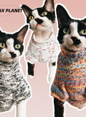 SPHYNX PLANET德文猫衣服无毛猫猫衣服秋冬耐舔耐抓保暖保暖毛衣
