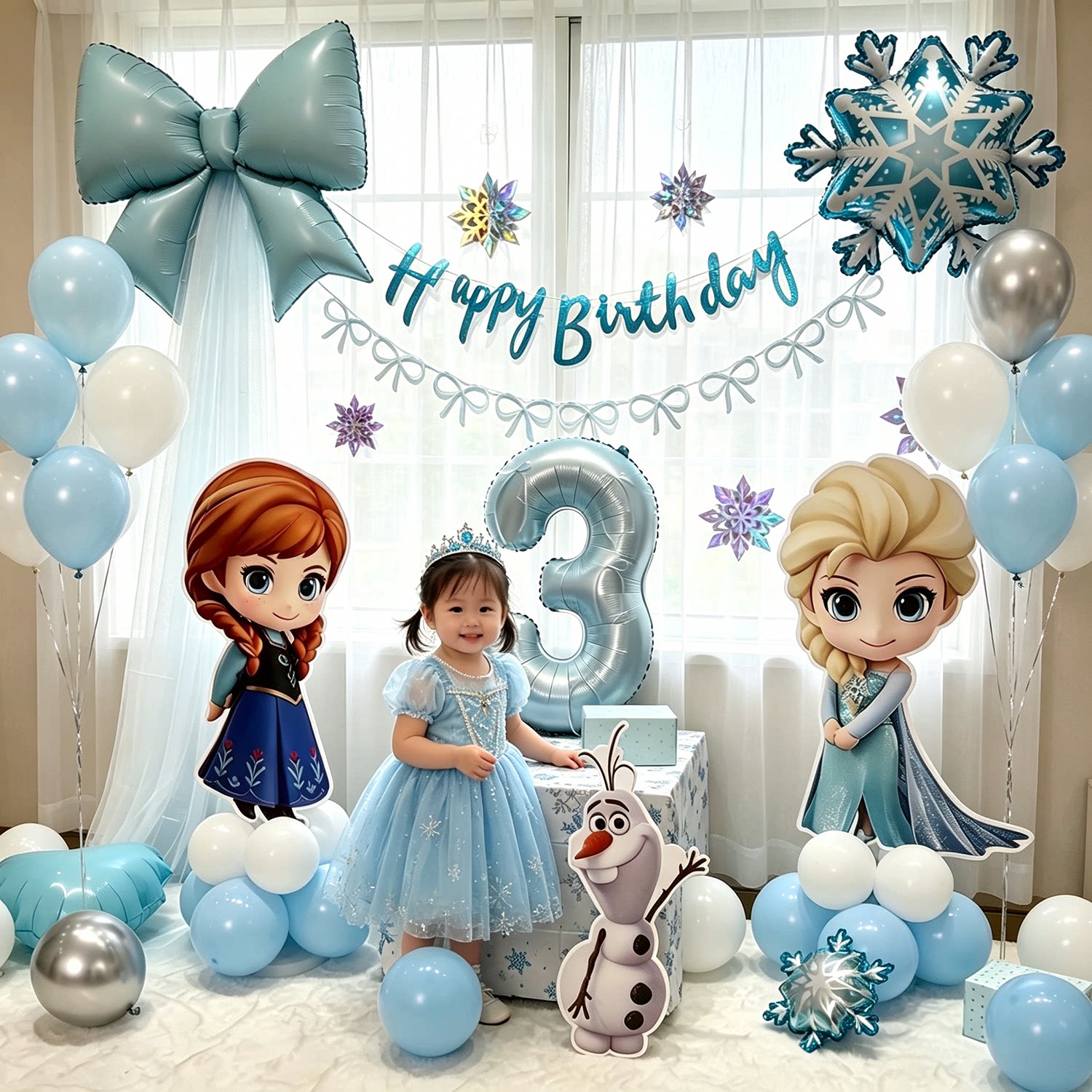 【冰雪奇缘主图】生日派对装饰品图片