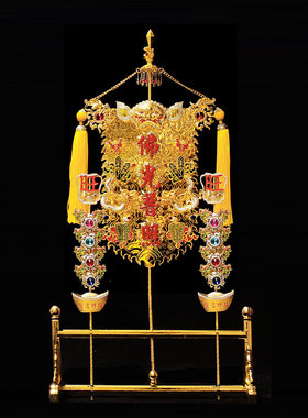 摆件桌面慈云见雨合金保平安