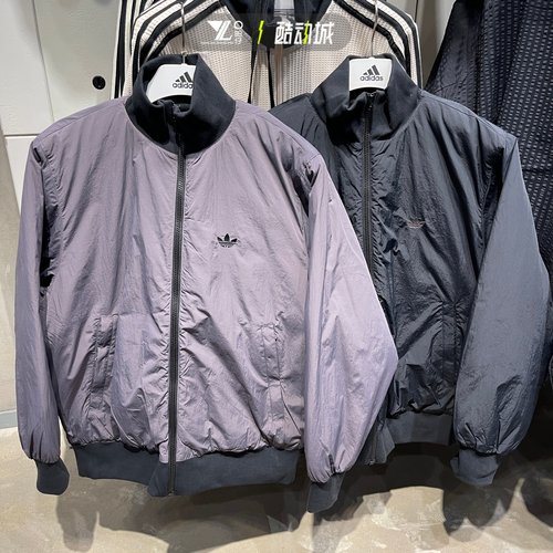 阿迪达斯三叶草男子运动棉衣外套