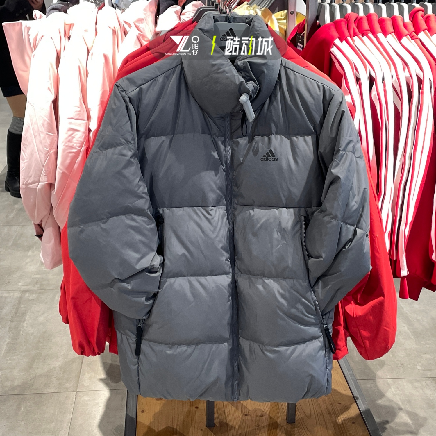 阿迪达斯三叶草男子羽绒服外套