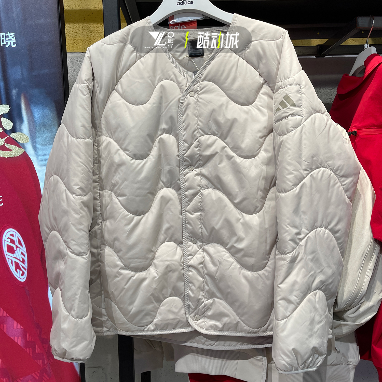 专柜正品阿迪达斯男子保暖棉服