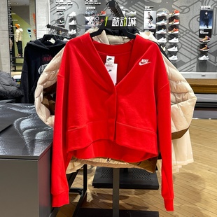 女子刺绣保暖舒适外套潮流夹克IF5456 开衫 657 新年款 nike耐克正品