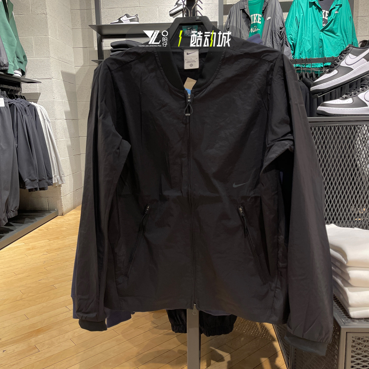 正品耐克男运动休闲梭织夹克外套