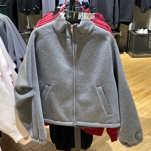 nike耐克正品 071 春外套女子刺绣简约棉质舒适防风休闲夹克IF0654