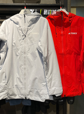 Adidas阿迪达斯男子户外运动防风拒水保暖夹棉滑雪服JI8337JD3255