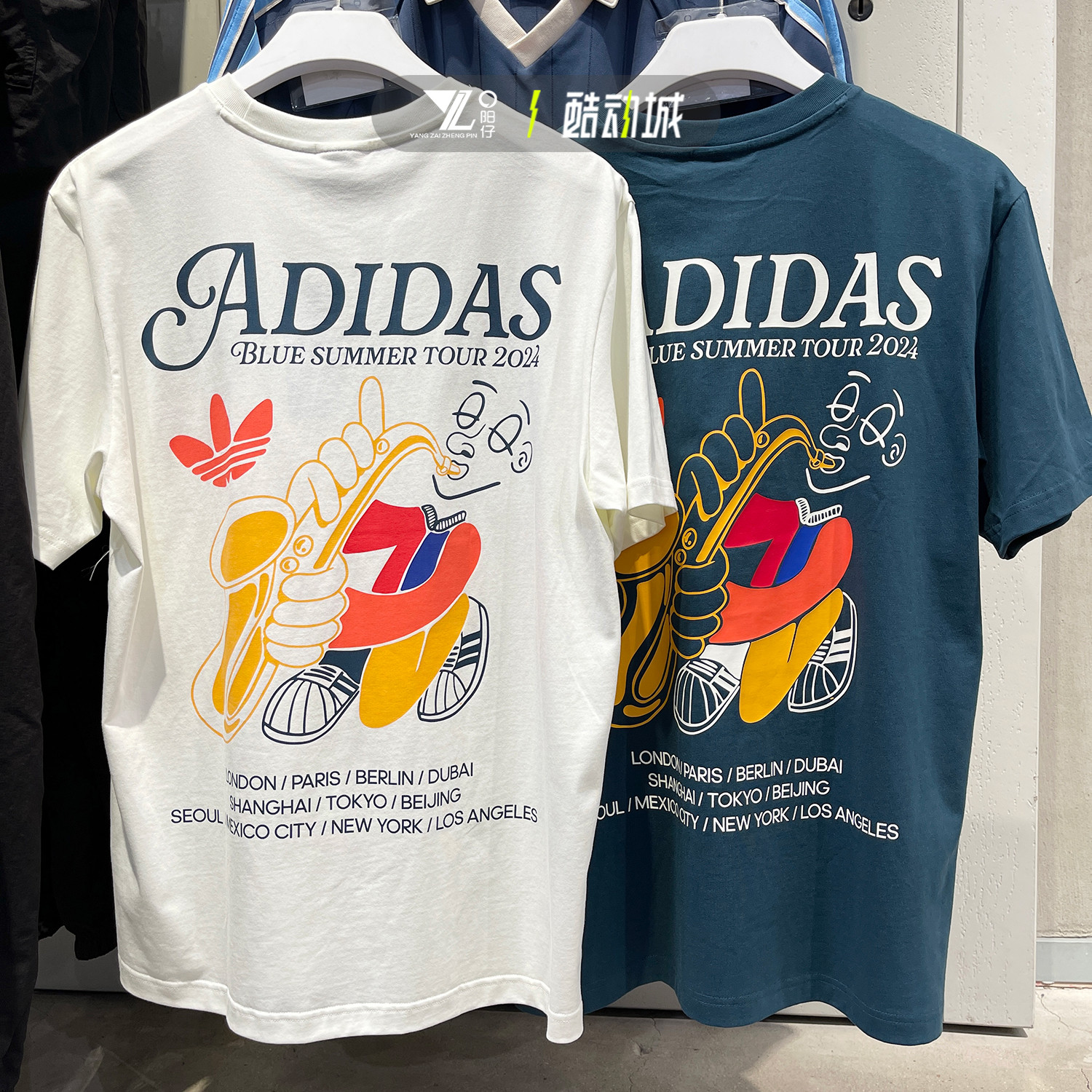 阿迪达斯男半袖运动休闲短袖T恤