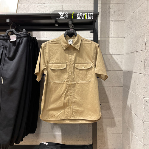 耐克男女休闲运动翻领短袖衬衫